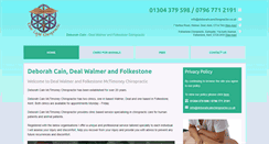 Desktop Screenshot of deborahcainchiropractor.co.uk